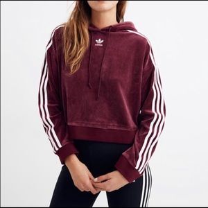 Cropped adidas hoodie